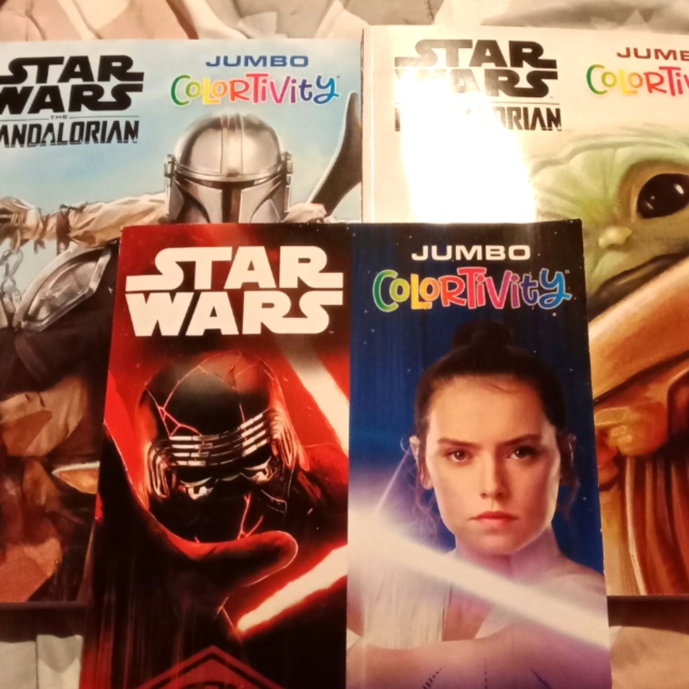 3 jumbo Star Wars Colortivity books